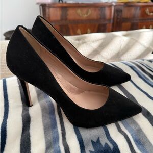 BCBGeneration Black Suede Heels